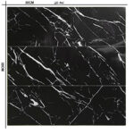 دیوارپوش مدل تایل بین کابینتی طرح سنگ مرمر پشت چسبدار کد 1 بسته 6 عددی