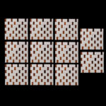 دیوارپوش مدل تایل بین کابینتی پشت چسبدار کد 40021 بسته 11 عددی