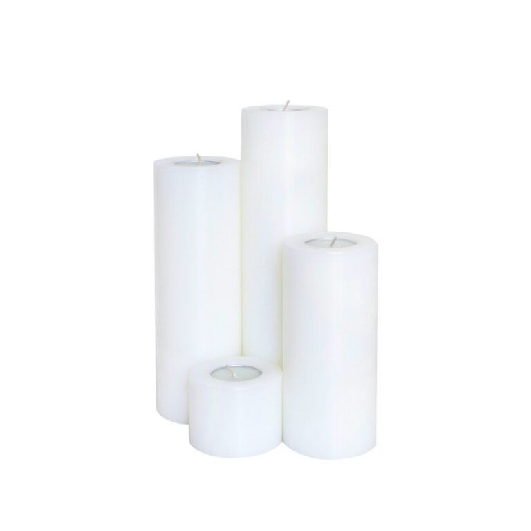 شمعدان طرح استوانه ای کد 12333445444 مجموعه 4 عددی