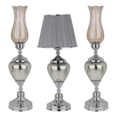 آباژور رومیزی مدل 150 به همراه شمعدان مجموعه سه عددی