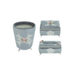 ست سطل و جای دستمال کاغذی کد 101 به همراه جای کارد