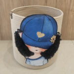 ست سطل و جای دستمال لالیپاپ مدل Grl