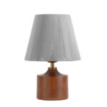 آباژور رومیزی مدل چوبی استوانه کد 01