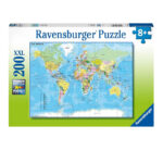 پازل 200 تکه راونزبرگر مدل Map of the World کد 12890