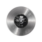 تابلو نیپ آرت طرح دیسک گرامافون مدل 9184 فریم نقره ای