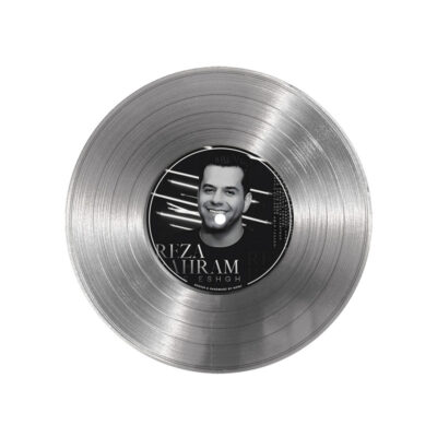 تابلو نیپ آرت طرح دیسک گرامافون مدل 9184 فریم نقره ای