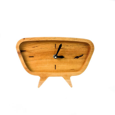 ساعت رومیزی عقربهای زوج چوبی مدل Tiva3