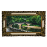 تابلو فرش ماشینی طرح دستبافت مدل پل کد 8077