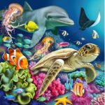 پازل 49 تکه راونزبرگر مدل Underwater Splendor کد 12000859 مجموعه 3 عددی