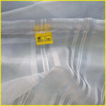 پرده تیکو دکو مدل دوخت ساده حریر ژوردار سایز 300*280 سانتی متر