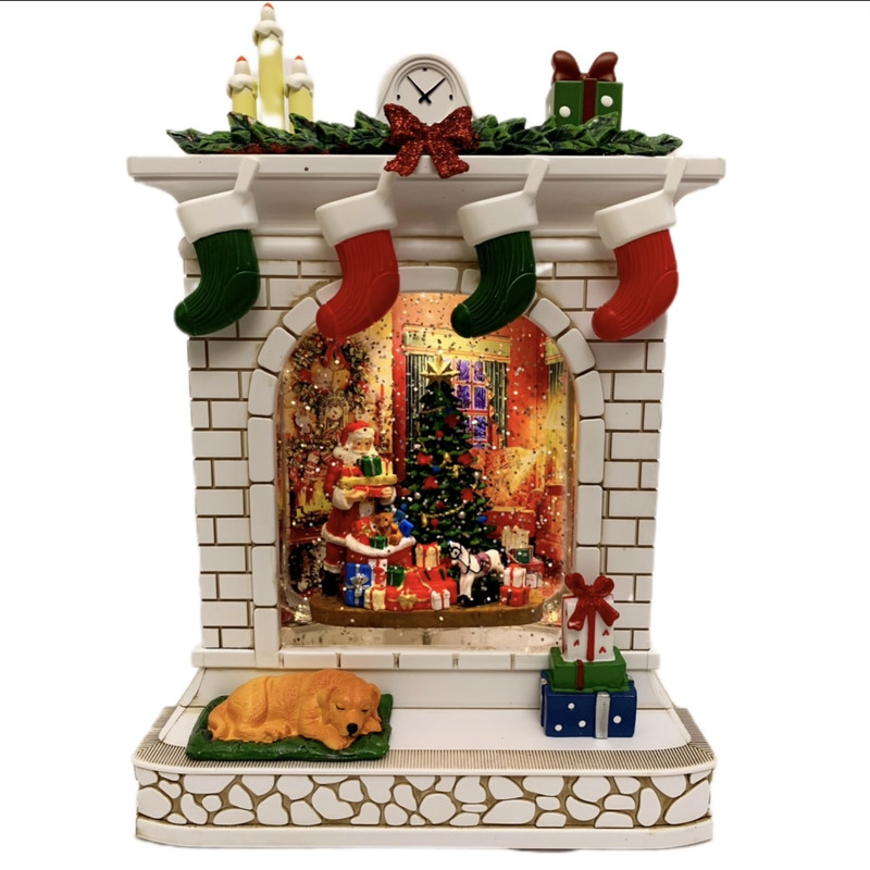 6e68d401b65f1ec8d17a9ccf77d23112 گوی موزیکال مدل پمپی کریسمسی طرح شومینه کد WDL-20114B