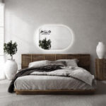 آینه آزالیا مدل بک لایت بیضی FC4570