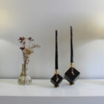 شمعدان مدل ویولت بسته دو عددی