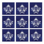 رومیزی مدل مخمل کد M00205 بسته 9 عددی