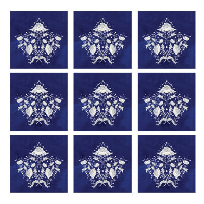 رومیزی مدل مخمل کد M00205 بسته 9 عددی