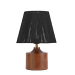 آباژور رومیزی مدل چوبی استوانه کد 01