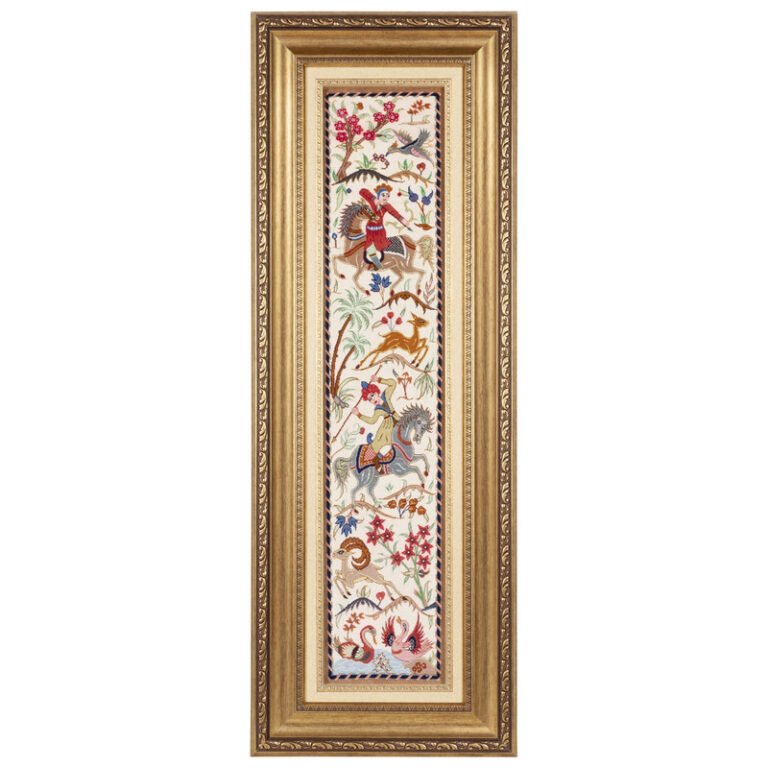 تابلو فرش دستباف سی پرشیا طرح شکارگاه کد 904022