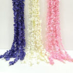 گل مصنوعی مدل ریسه شکوفه ویستریا بسته 10 عددی