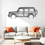 تابلو مدل فلزی طرح ماشین بنز جی کلاس کد NT04001