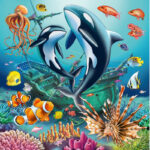 پازل 49 تکه راونزبرگر مدل Underwater Splendor کد 12000859 مجموعه 3 عددی