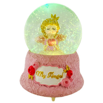 گوی موزیکال مدل پمپی My Angel طرح فرشته و قلب عاشق کد PB1623.2.1000