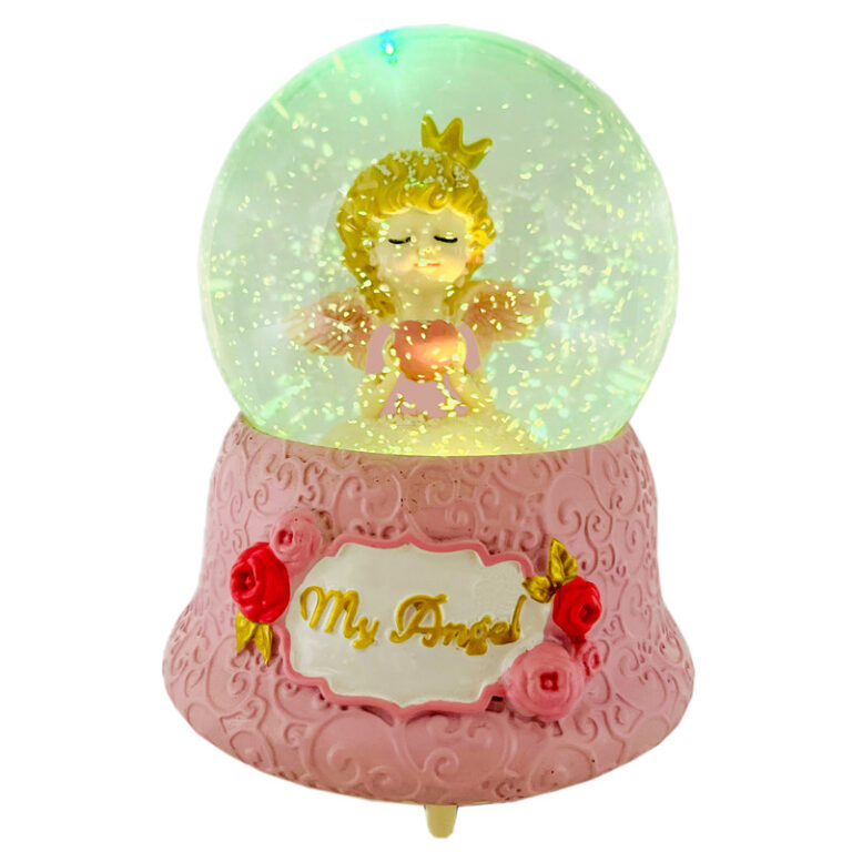 گوی موزیکال مدل پمپی My Angel طرح فرشته و قلب عاشق کد PB1623.2.1000