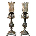 شمعدان مدل گلبهار مجموعه 2 عددی