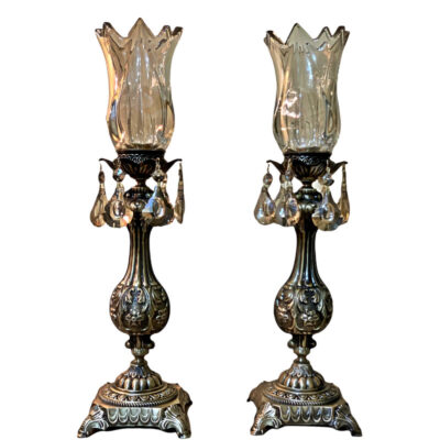 شمعدان مدل گلبهار مجموعه 2 عددی