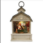 گوی موزیکال مدل پمپی کریسمسی طرح بابانوئل کد WDL-24010B