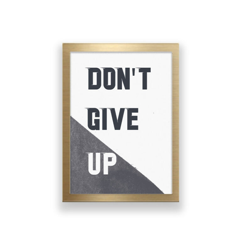 تابلو طرح dont give up