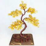 دکوری مدل درختچه سنگی سیترین کد 165