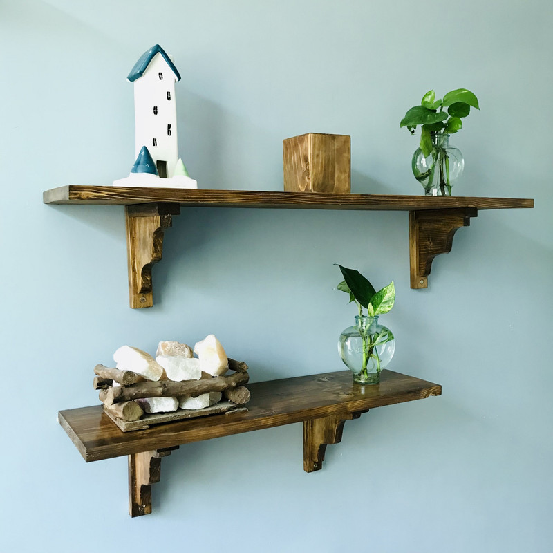 7a4334bf6265844dd8cc3146a463900d شلف دیواری روستیک دکور مدل wl360