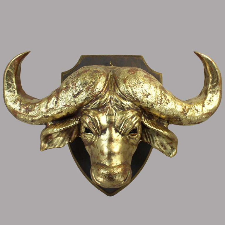 دیوارکوب طرح سر حیوان مدل بوفالو