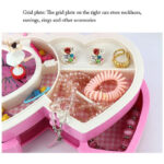 جعبه موزیکال مدل دو قلب طرح نگهداری جواهرات کد8464817