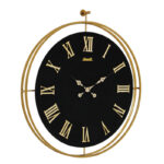 ساعت دیواری سانلی مدل فلزی چرمی کد 1125