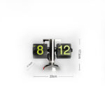 ساعت رومیزی ورقه‌ای مدل نوشته رنگی کد TN-104