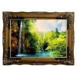 تابلو فرش ماشینی طرح آبشار کد ۷۳۸۶