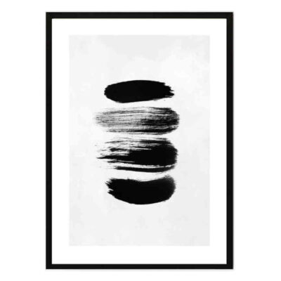 تابلو مدل Black print strokes کد 248901913