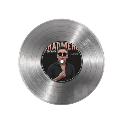 تابلو نیپ آرت طرح دیسک گرامافون مدل 9193 فریم نقره ای