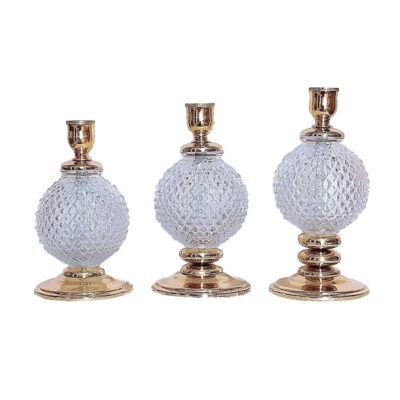 شمعدان مدل چیدا مجموعه 3 عددی