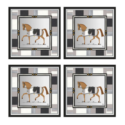 رومیزی مدل مخمل کد M0128 بسته 4 عددی