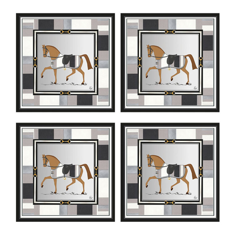 رومیزی مدل مخمل کد M0128 بسته 4 عددی