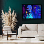 تابلو مدل gamer boy colorful کد F-12029