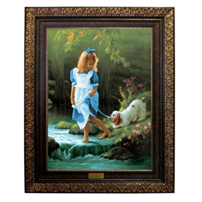 تابلو فرش ماشینی نقش نگار رضوی طرح کودک کد 952P