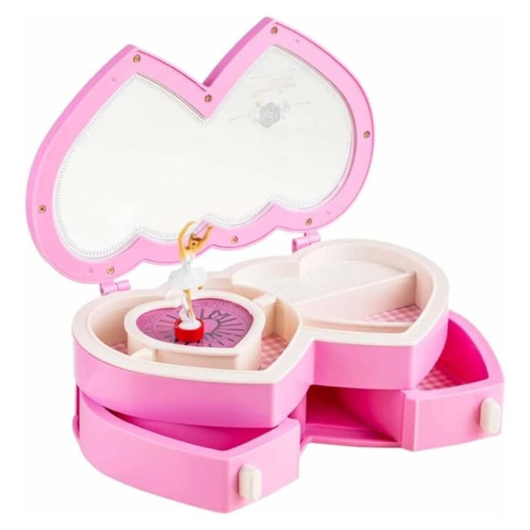 جعبه موزیکال مدل دو قلب طرح نگهداری جواهرات کد8464817