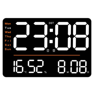 ساعت دیواری دیجیتال مدل ریموت کنترل دار کد 6636