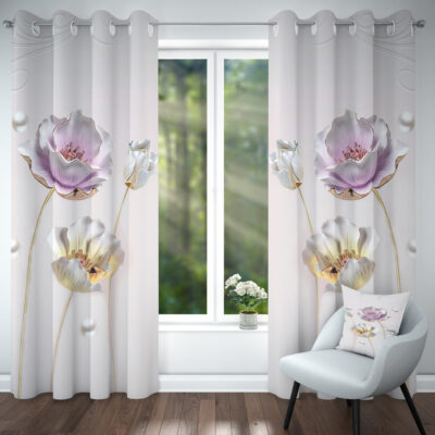 پرده مدل هازان کد 4251 سایز 140x280 سانتی متر