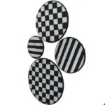 دیوارکوب مدل هاشورو شطرنجی مجموعه ۴ عددی