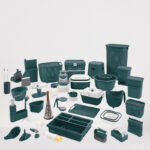 سرویس جهیزیه لیمون 47 پارچه سبز اوپال