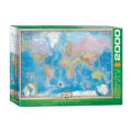 پازل 2000 تکه یوروگرافیکس پازلز مدل Map of the World كد 0557-8220